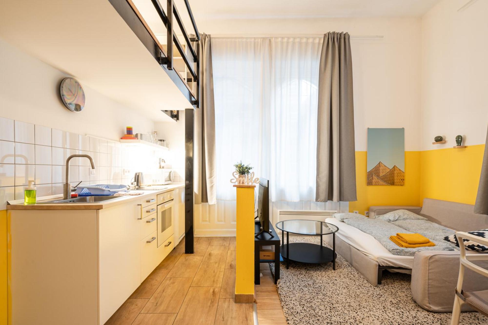 Charming Studio In The Heart Of The Jewish Quarter W41 Yellow Budapest Eksteriør bilde